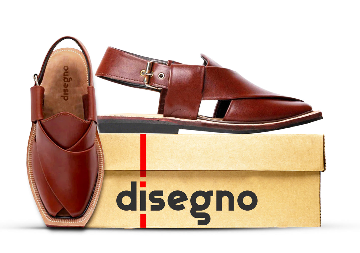 Quetta Shekari – Brown T-Shape Low Sole