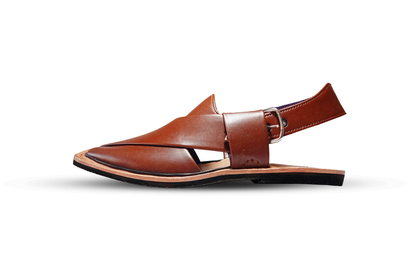Quetta Shekari – Brown Round Shape Low Sole
