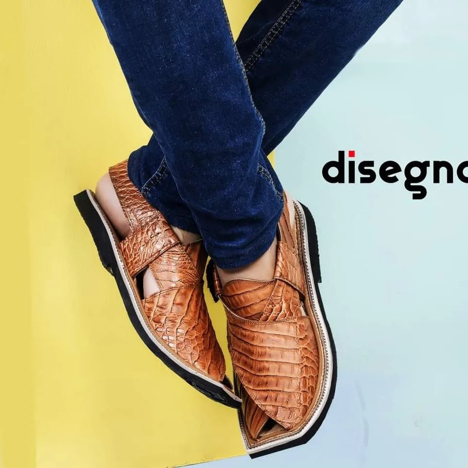 Crocodile Brown T-Shape