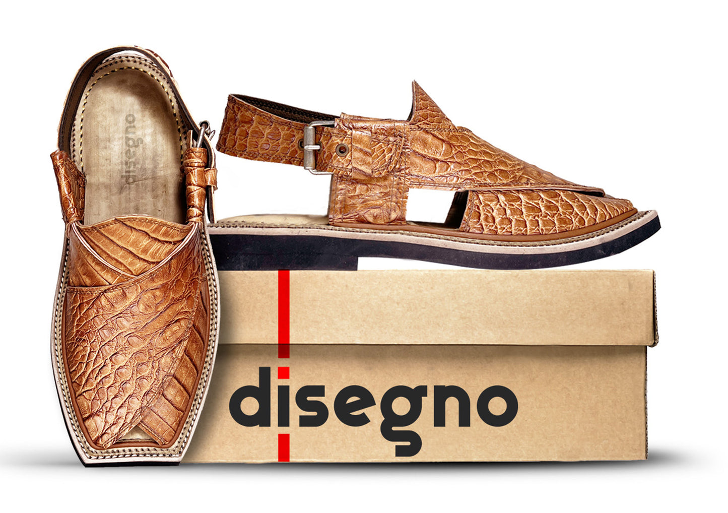 Crocodile Brown T-Shape