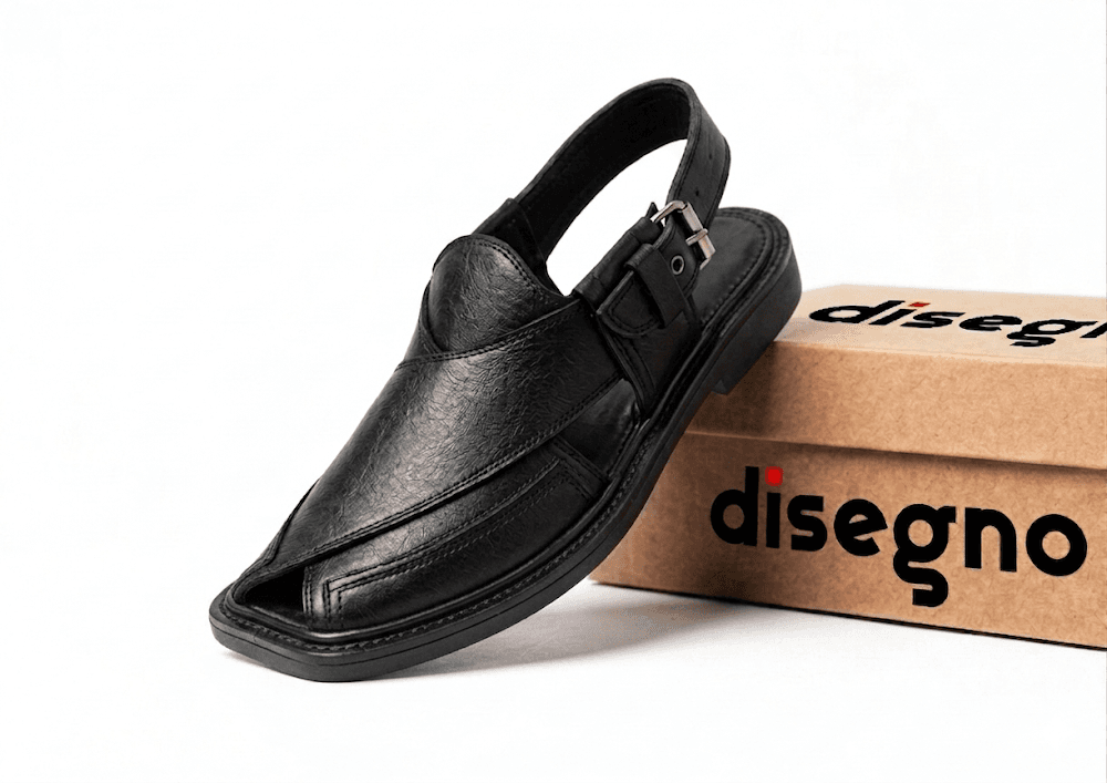 Traditional Black Low Sole Round Shape
