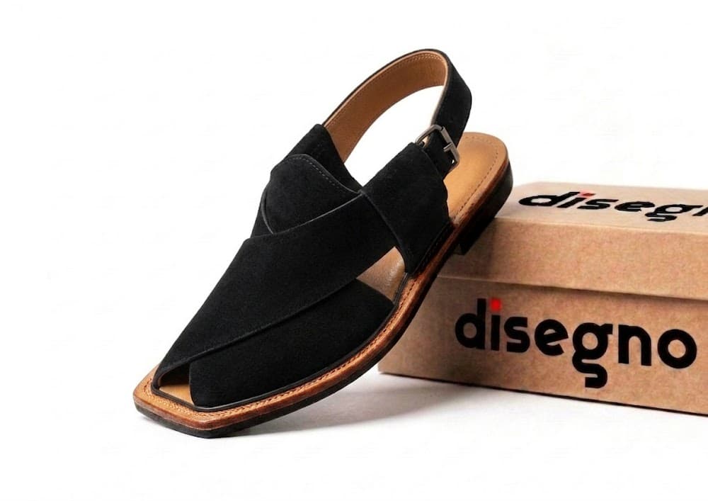 Bolan Black Suede Round Shape
