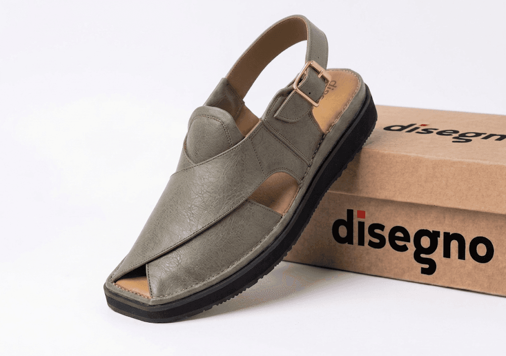 Light Grey Foaming Sole Round Shape
