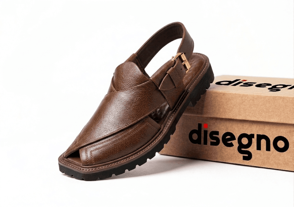 Brown Vibram Sole Round Shape