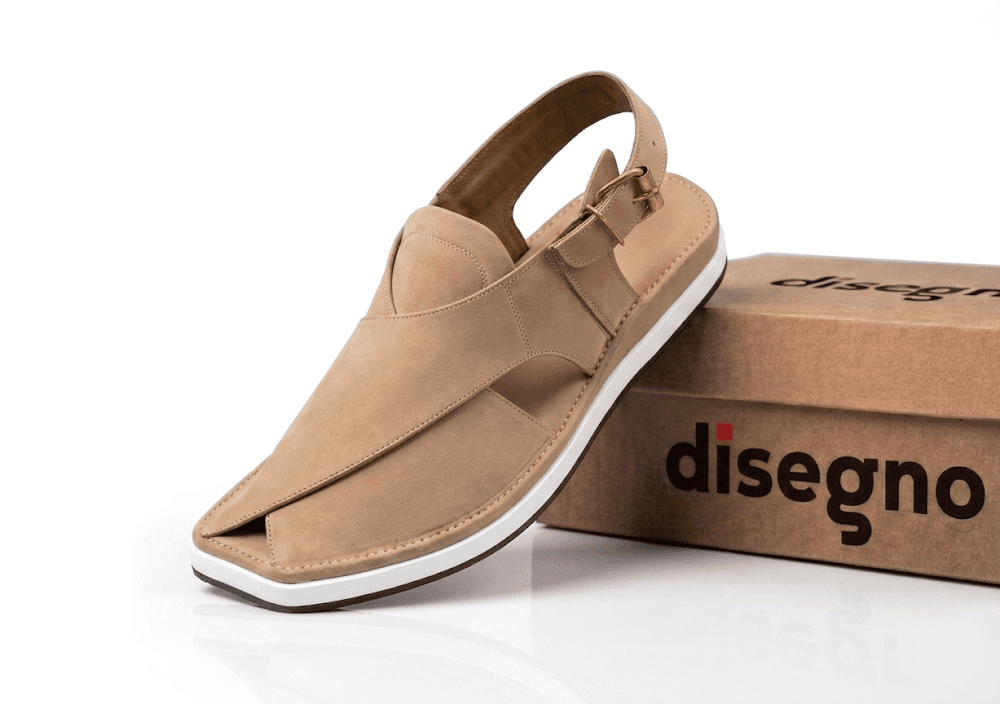 Beige White Foaming Sole Round Shape