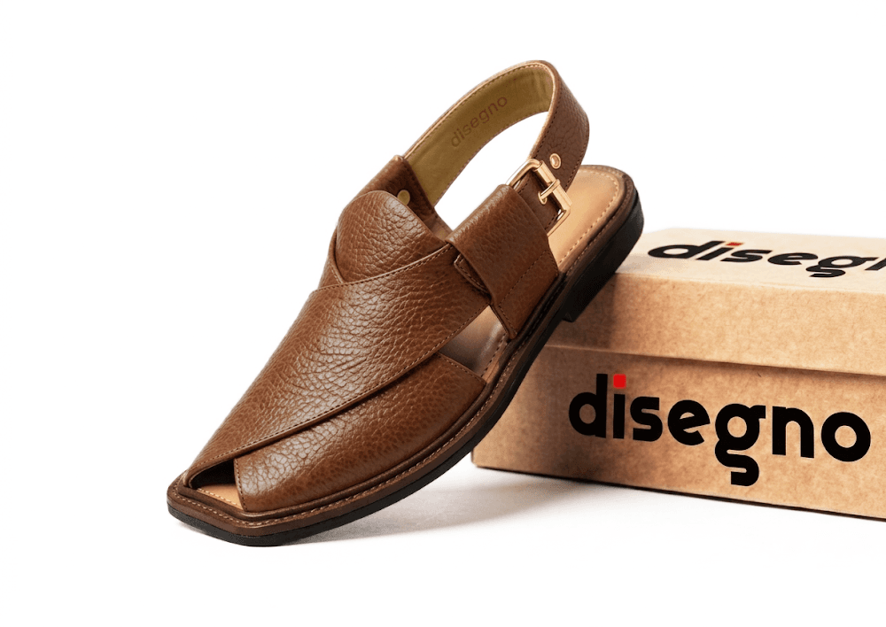 Classic Light Brown Texture Round Shape