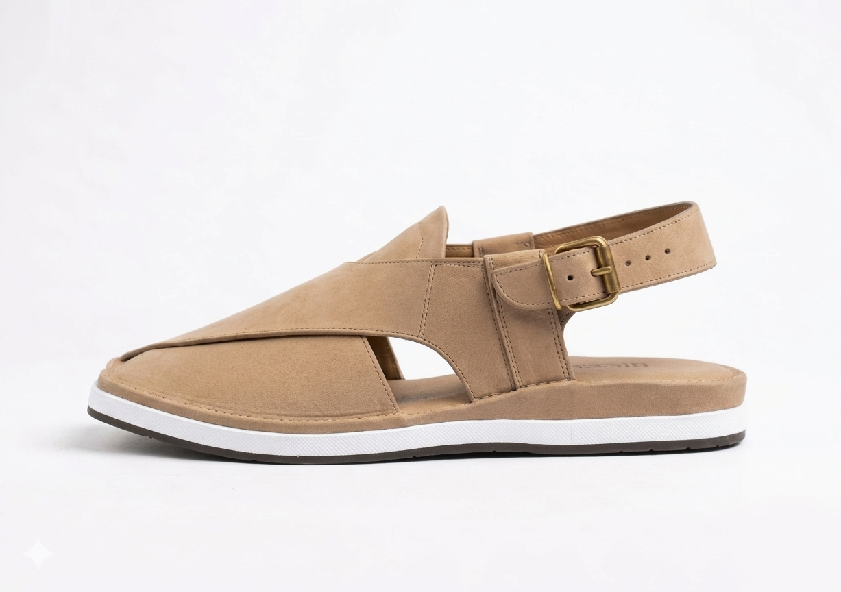 Beige White Foaming Sole