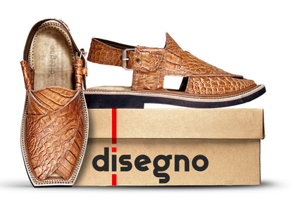 Crocodile Brown T-Shape